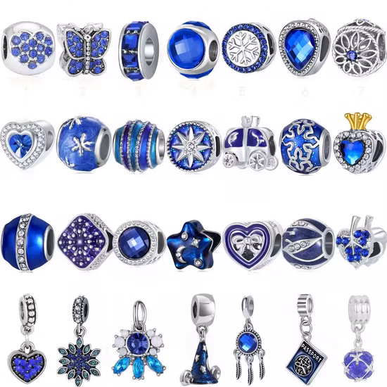 Contas de metal coloridas pingentes de metal conjunto de joias faça você mesmo acessório de joias