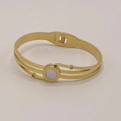 Pulseiras de joias OEM Pulseira de numeral romano pulseira de aço inoxidável dourada
