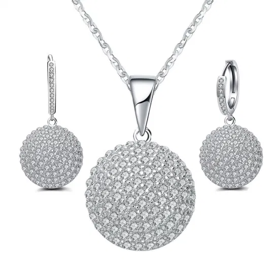 Votum Fashion 925 Seterling Silver 18K banhado a moissanite brincos de diamante joias colar de ouro 14K acessórios femininos conjunto de joias de personalização